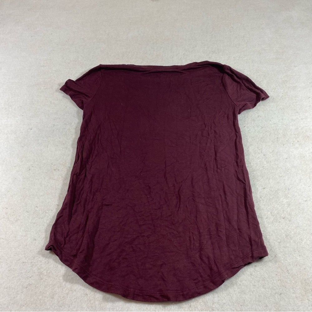 Seriously Soft Short Sleeve Shirt Burgundy T-shirt XS size Crew neckline… - Picture 5 of 5